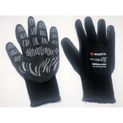 Перчатки защитные с нитриловым покрытием WURTH TIGERFLEX COOL XL (пара) (0899401050)