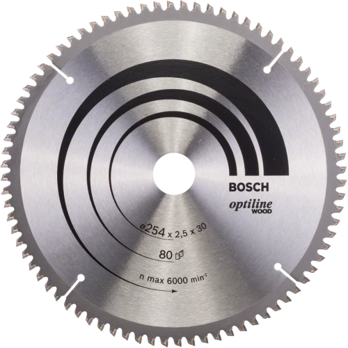 Диск пиляльний Bosch Optiline Wood 254х30 80 GCM 10 (2608640437)