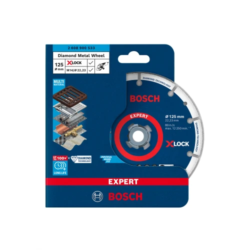 Отрезной круг Bosch EXPERT Diamond Metal Wheel X-LOCK 125 x 22,23 мм (2608900533)
