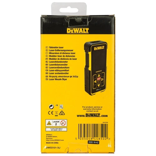 Далекомір лазерний DeWalt DW03101