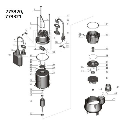 Насос дренажный для чистой воды AQUATICA 0.18кВт 133л/мин (773320)