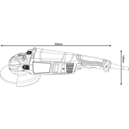 Угловая шлифовальная машина (болгарка) BOSCH GWS 2200 Professional 230 мм (06018C1320)