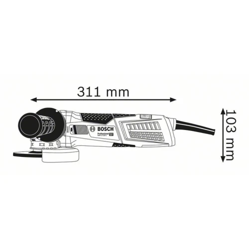 Болгарка Bosch GWX 17-125 S Professional з системою X-LOCK, 1700 Вт, 125 мм (06017C4002)