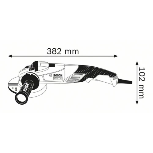 Болгарка Bosch GWS 18-125 L Professional сетевая, 1.8 кВт, 125 мм (06017A3000)