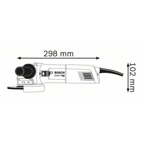 Болгарка Bosch GWX 14-125 Professional с системой X-LOCK, 1,4 кВт, 125 мм (06017B7000)