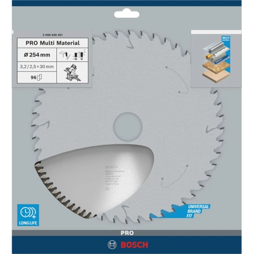Диск пильний Bosch Multi Material 254Х30 96 GCM 10 (2608640451)