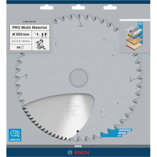 Диск пильний Bosch Multi Material 305Х30 96 GCM 12 (2608640453) 