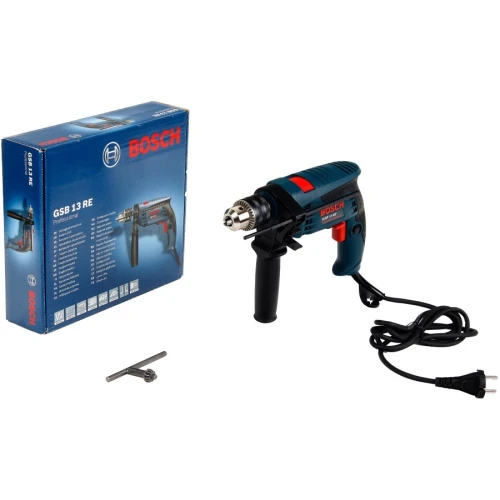 Ударная дрель Bosch GSB 13 RE сетевая, 0.6 кВт (0601217102)