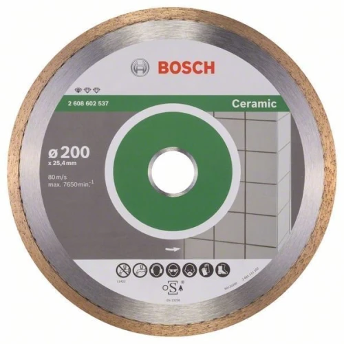 Круг алмазний BOSCH Standard for Ceramic 200*25,4*5*1,6мм кераміка/плитка (2608602537)