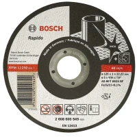 Круг відрізний Bosch 125х22,2 мм по металу (2608600549)