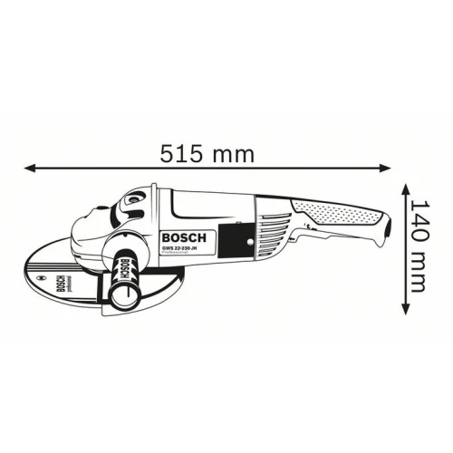 Болгарка Bosch GWS 24-230 JH мережева, 2.4 кВт, 230 мм (0601884203)