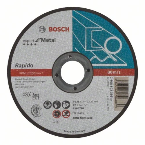 Круг отрезной BOSCH 125*1*22 Expert for Metal (2608603396)