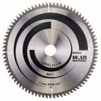 Диск пильный Bosch Multi Material 254х30 мм Z80, металл (2608640450)