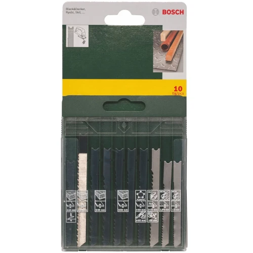 Набор пилочек для электролобзика Bosch 10 шт (2607019461)