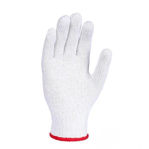 Перчатки трикотажные защитные DOLONI 876, белые, без ПВХ (XL)