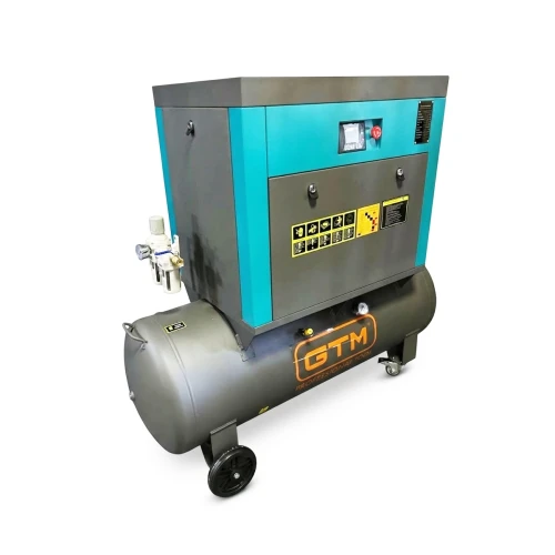 Гвинтовий повітряний компресор 200 л GTM DLG7.5V/inv масляний 380В/інвертор/кожух (DLG7.5V-INV Closed case)