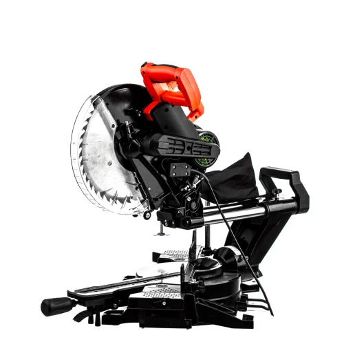Торцювальна пила GTM HM1245 з функцією протягування та лазерним цілевказівником