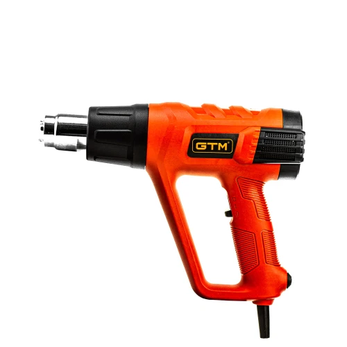 Строительный фен GTM HG2000EM с LCD-дисплеем и набором насадок 