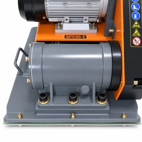 Віброплита електрична прямохідна GTM GPC90-E з килимком і колесами (GPC90-E)