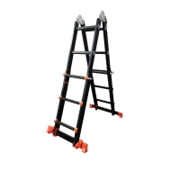 Драбина-трансформер телескопічна GTM KMP403D 4*3 алюмінієва, 2,9 м