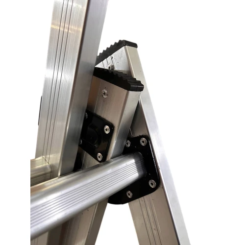 Драбина алюмінієва трисекційна GTM KME313 3x13 сходинок 3.53-8.93м (KME313)