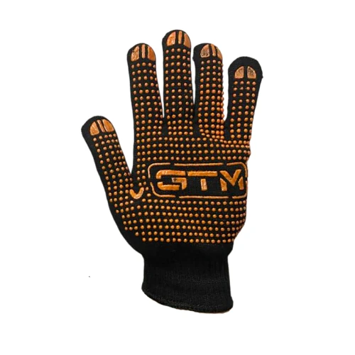 Перчатки рабочие GTM 8511, чёрные, ПВХ точки (XL)