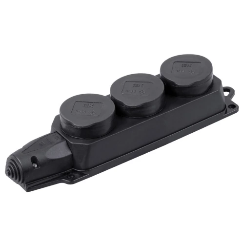 Розетка 3-місна IEK PKR61-016-2-K02 16A