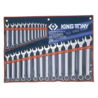 Набір комбінованих ключів King Tony 1060 6-32 мм, 26 шт. в чохлі.