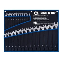 Набір комбінованих ключів King Tony 6-32 мм, 26 шт. в чохлі