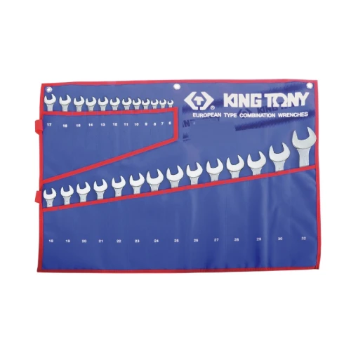 Набор комбинированных ключей King Tony 6-32 мм, 22 шт в чехле