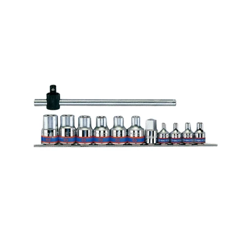 Набір головок King Tony 3/8"-1/2" E4-E20 12 пред. (7112PR)