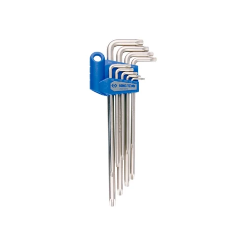 Набір ключів-зірочок TORX TR KING TONY TR10-TR50 подовжені 9 од. (20419PR)