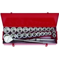 Набор головок King Tony 3/4" 22-50 мм 25 ед. 6325CR01 в кейсе