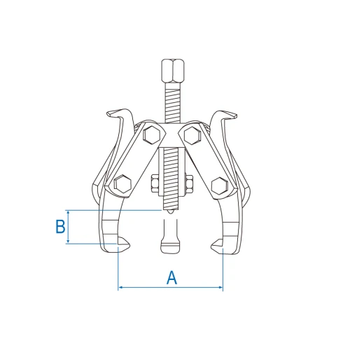 Знімач підшипника King Tony 7963-12 300мм 3-лапи