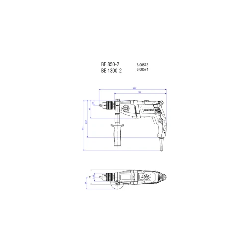 Дриль Metabo BE 850-2 (600573810)