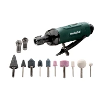 Пневмошліфмашіна Metabo DG 25 Set пряма + набір комплектуючих (604116500)