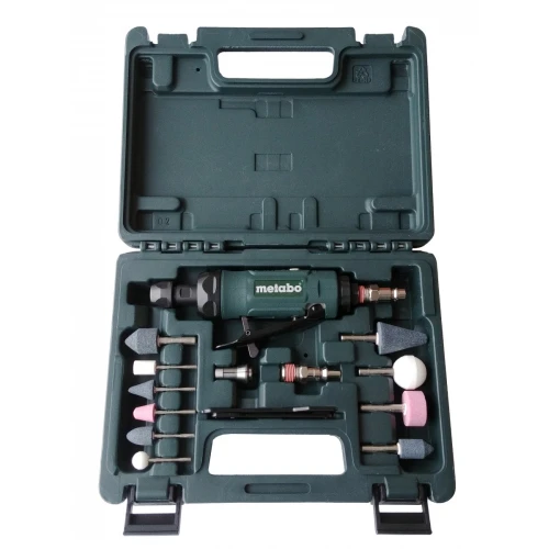 Пневмошліфмашіна Metabo DG 25 Set пряма + набір комплектуючих (604116500)