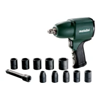 Пневмогайковерт ударный Metabo DSSW 360 SET 1/2" с набором головок (604118500)
