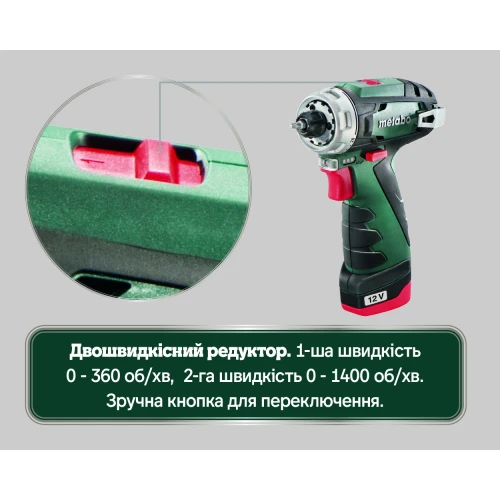 Аккумуляторная дрель-шуруповерт Metabo PowerMaxx BS Basic Set (600080710)