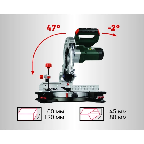 Пила торцювальна Metabo KS 216 M (610216000)