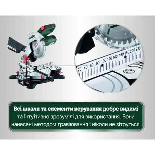 Пила торцювальна Metabo KS 216 M (610216000)
