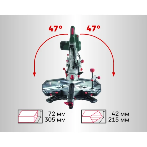 Торцовочная пила Metabo KGSV 72 Xact SYM (612216000)
