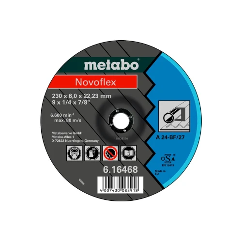 Круг зачисний Metabo Novoflex 150x6,0x22,23 сталь (616464000)