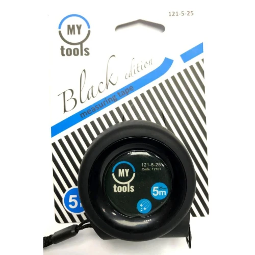 Рулетка измерительная My Tools Black Edition 121-5-25, 5м