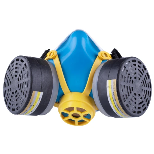 Захисна напівмаска респіратор РУ-60М з 2 фільтрами ДОТ75 А1В1Е1Р2 ФП