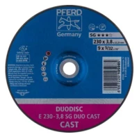 Универсальный отрезной/зачистной круг PFERD 230×3,8×22,23 SG DUO CAST для чугуна (4007220105085)