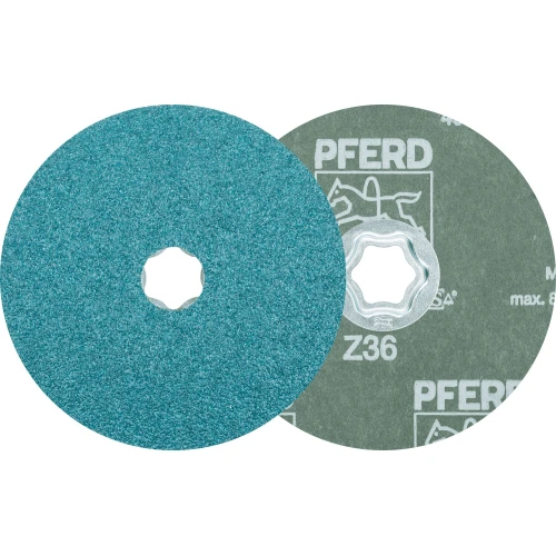 Круг шліфувальний фібровий PFERD CC-FS 125 Z 36 COMBICLICK (4007220722657)