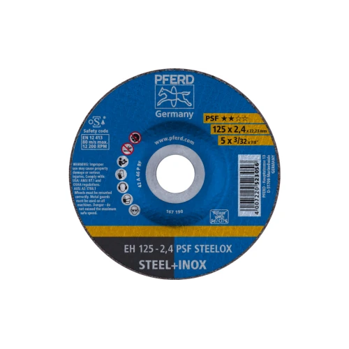 Шліфувально-відрізний круг Pferd 125*2,4*22,23 нержавіюча сталь