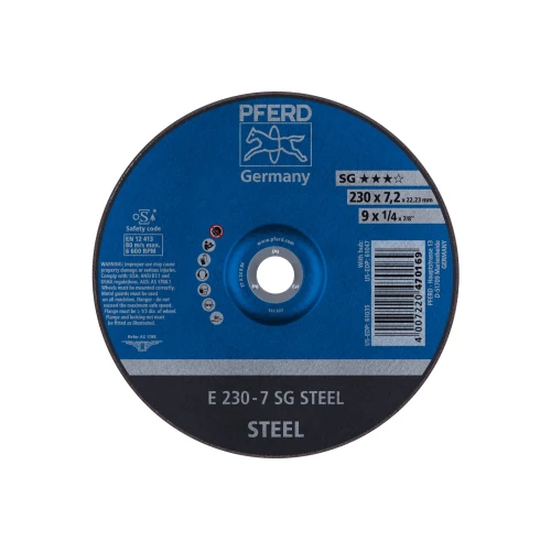 Круг зачистний PFERD E 230-7 SG STEEL (4007220470169)