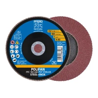 Круг тарельчатый лепестковый шлифовальный PFERD PFC 180 A 60 PSF STEELOX (4007220444696)
